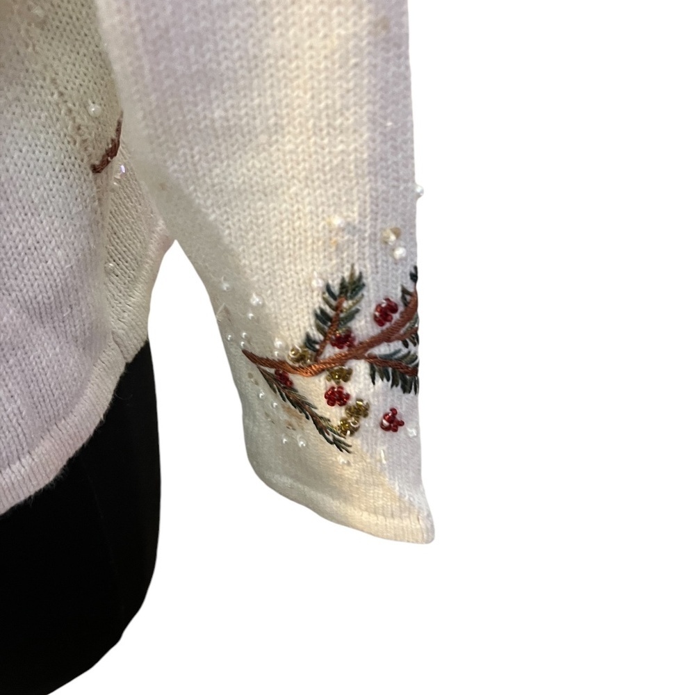 Heirloom Collectibles Cardinals Women’s Cardigan Full Zip Sequins Size PM - Picture 9 of 14
